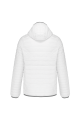 Doudoune légère capuche homme blanche
