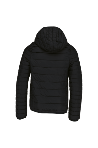 Doudoune noir légère capuche enfant