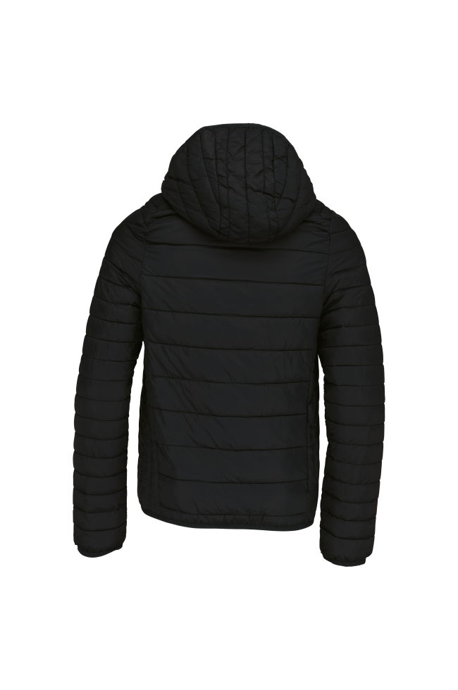 Doudoune noir légère capuche enfant