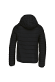 Doudoune noir légère capuche enfant
