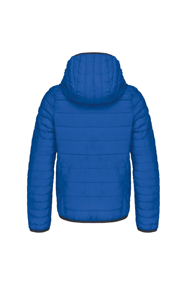 Doudoune bleu légère capuche enfant