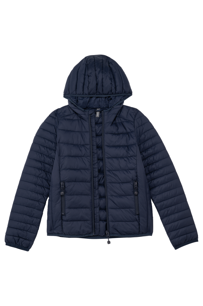Doudoune bleu marine légère capuche enfant