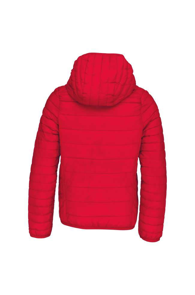 Doudoune rouge légère capuche enfant