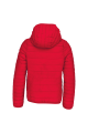 Doudoune rouge légère capuche enfant