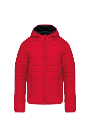 Doudoune rouge légère capuche enfant