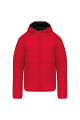 Doudoune rouge légère capuche enfant