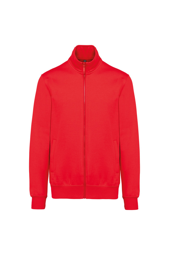 Veste molleton rouge homme
