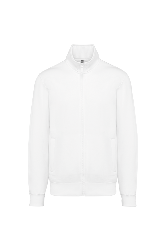 Veste molleton blanc homme