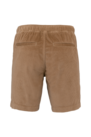 Short écoresponsable en velours marron