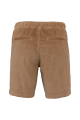 Short écoresponsable en velours marron