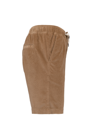 Short écoresponsable en velours marron