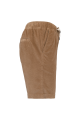 Short écoresponsable en velours marron