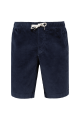 Short écoresponsable en velours bleu marine