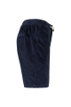 Short écoresponsable en velours bleu marine
