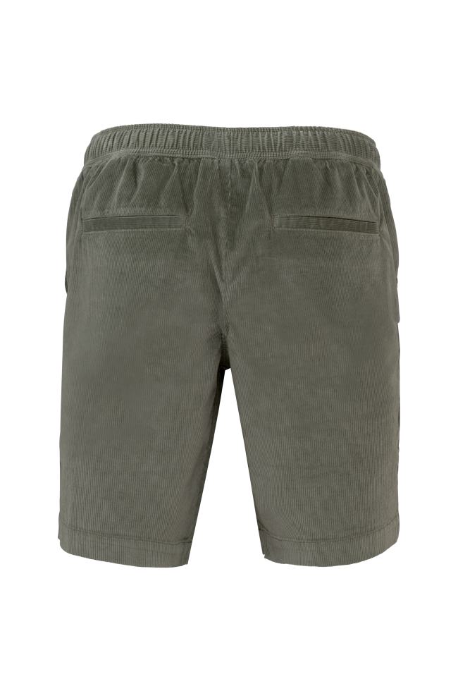 Short écoresponsable en velours vert