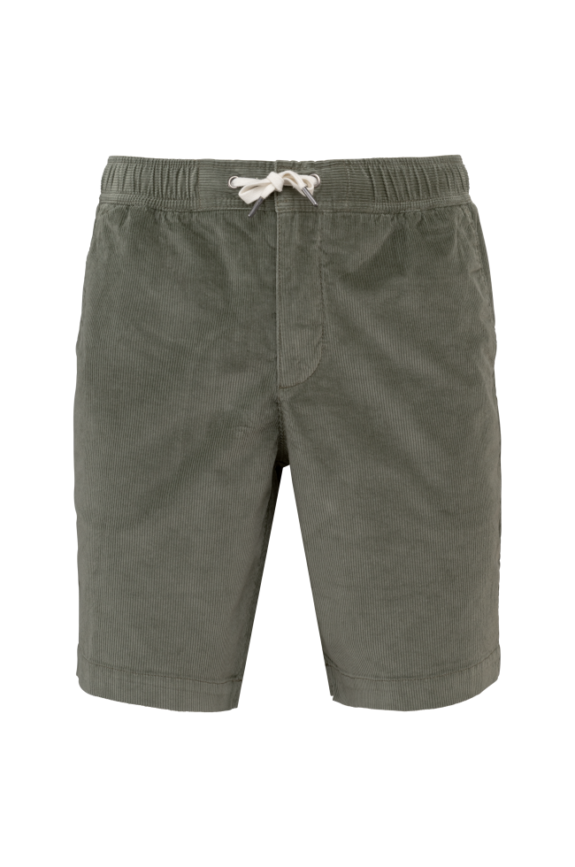 Short écoresponsable en velours vert