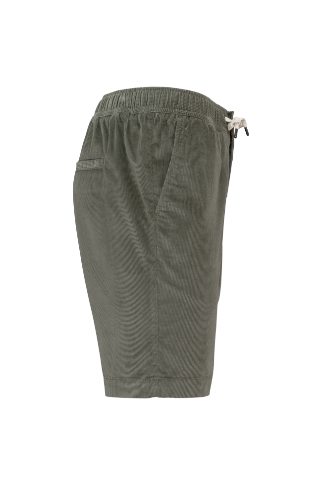 Short écoresponsable en velours vert