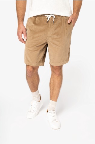 Short écoresponsable en velours côtelé homme