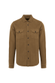 Surchemise délavée en velours homme