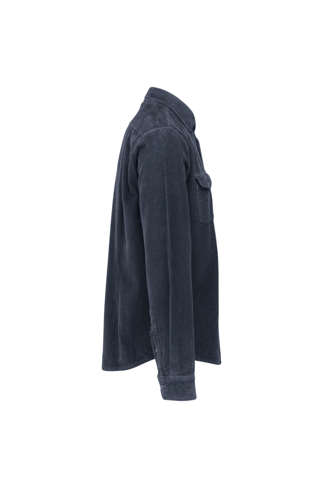 Surchemise écoresponsable délavée en velours côtelé homme