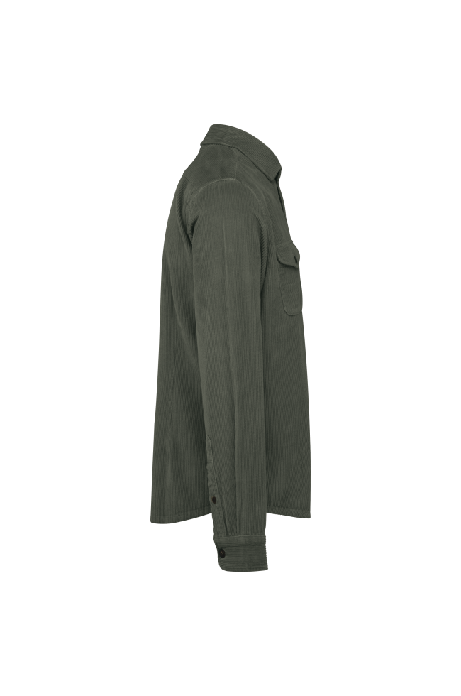 Surchemise écoresponsable délavée en velours côtelé homme