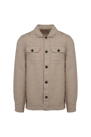 Surchemise délavée en lin homme