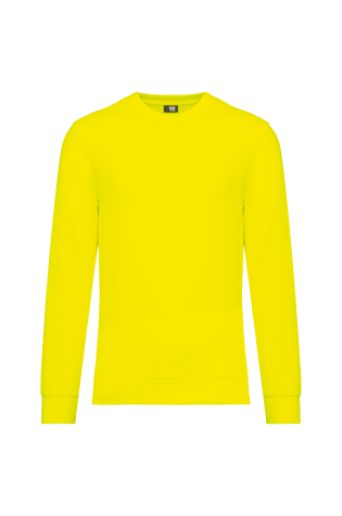 Sweat-shirt fluo unisexe polyester/coton personnalisable