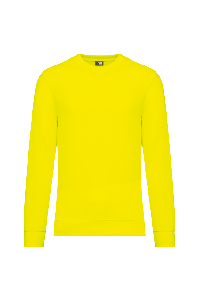 Sweat-shirt fluo unisexe polyester/coton personnalisable