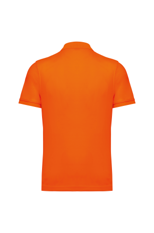 Polo unisexe éco coton/polyester personnalisable orange