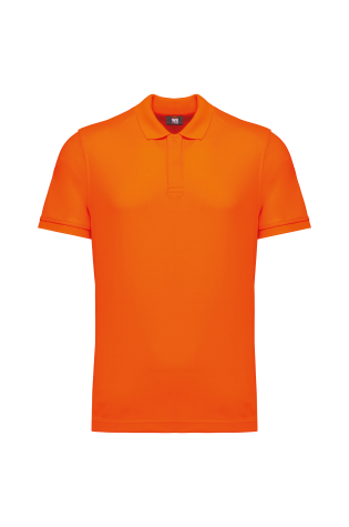Polo unisexe éco coton/polyester personnalisable orange