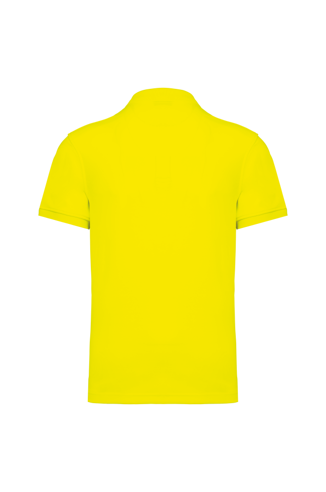 Polo unisexe éco coton/polyester personnalisable jaune