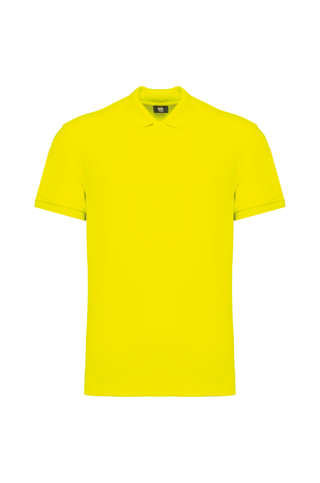 Polo unisexe éco coton/polyester personnalisable jaune