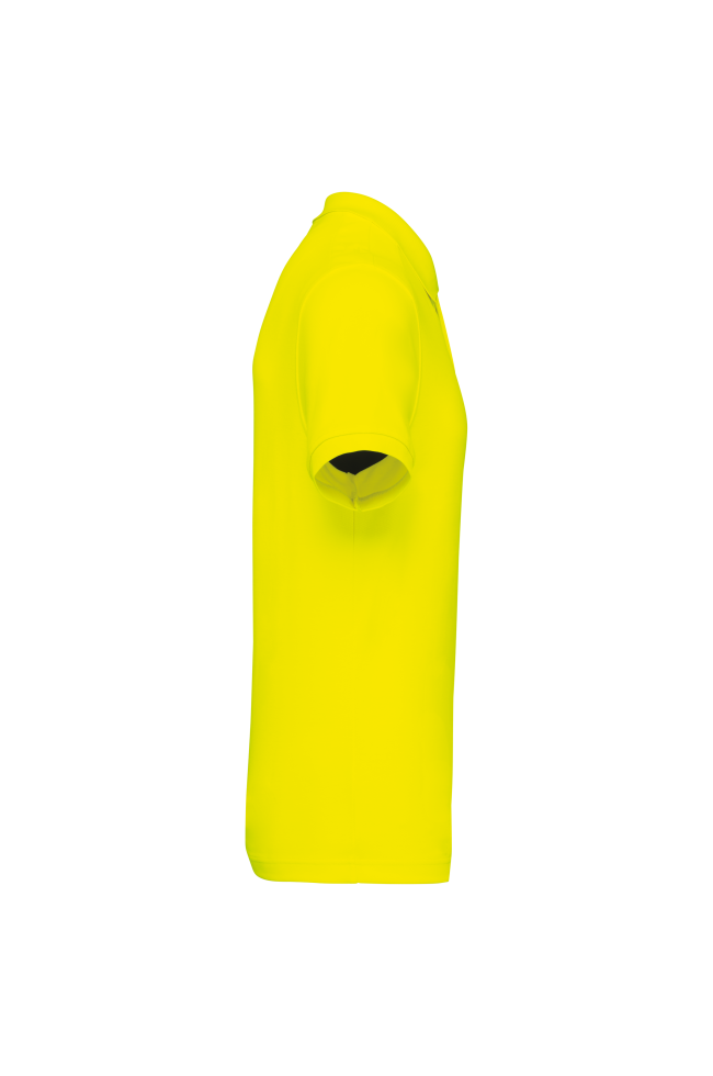 Polo unisexe éco coton/polyester personnalisable jaune