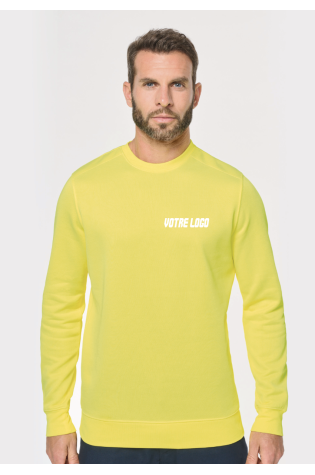 Sweat-shirt fluo unisexe polyester/coton personnalisable