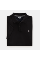 Polo coton piqué bio Millers River noir