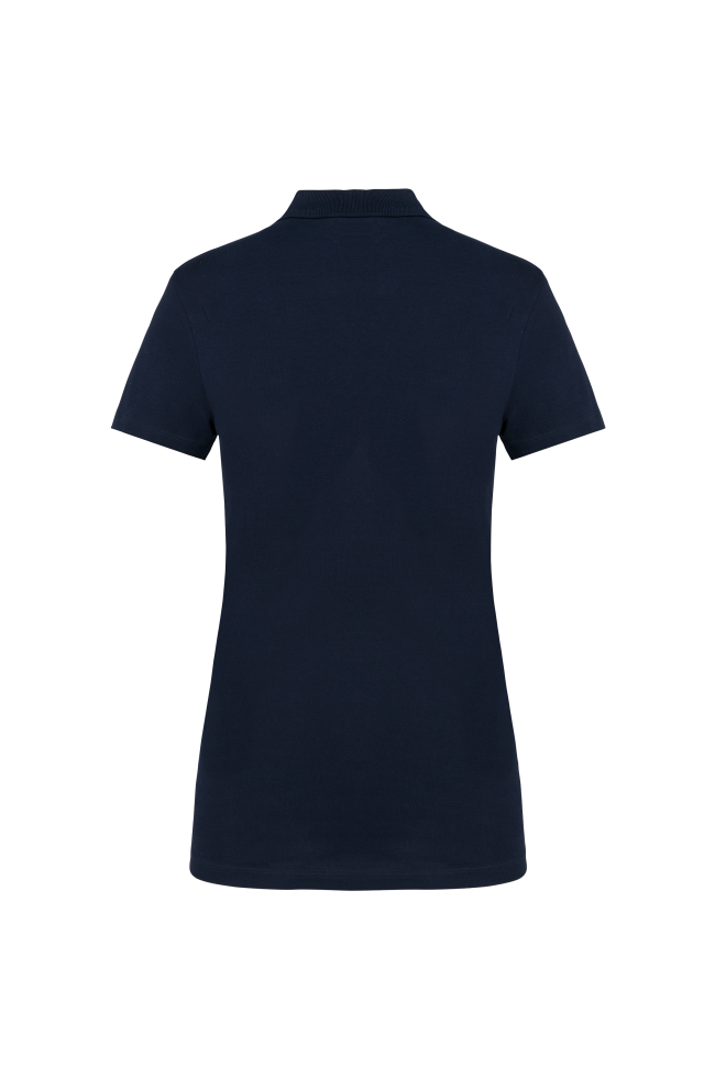 Polo Supima® manches courtes femme personnalisé bleu navy