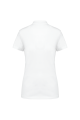 Polo Supima® manches courtes femme personnalisé blanc