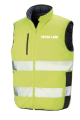 Reversible Soft padded safety gilet personnalisé