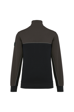 Sweat-shirt écoresponsable col zippé unisexe personnalisable
