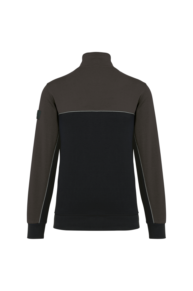 Sweat-shirt écoresponsable col zippé unisexe personnalisable