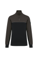 Sweat-shirt écoresponsable col zippé unisexe
