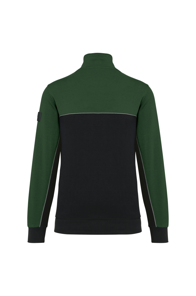 Sweat-shirt écoresponsable col zippé unisexe personnalisable