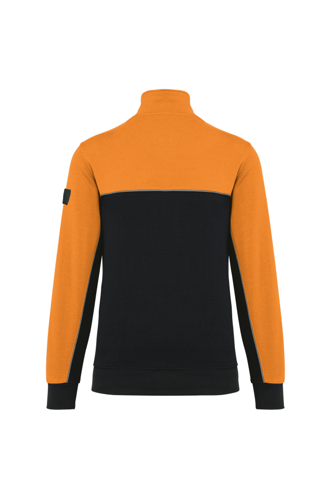 Sweat-shirt écoresponsable col zippé unisexe personnalisable