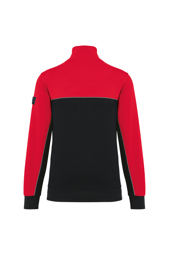 Sweat-shirt écoresponsable col zippé unisexe personnalisable