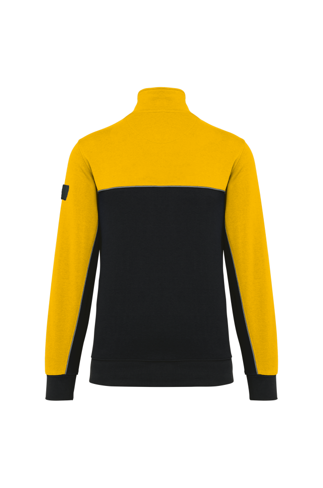 Sweat-shirt écoresponsable col zippé unisexe personnalisable