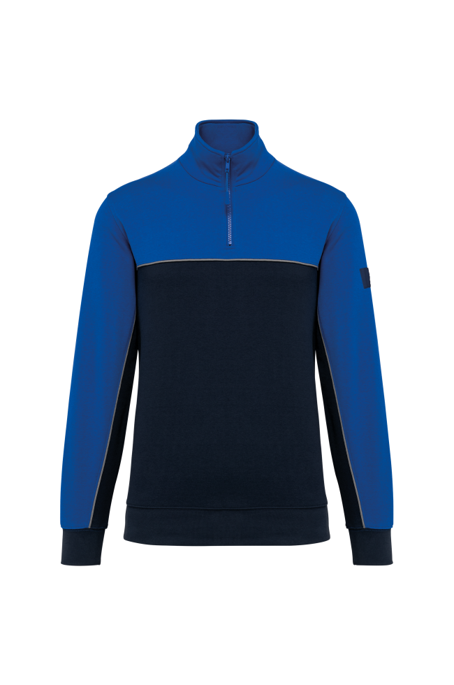 Sweat-shirt écoresponsable col zippé unisexe personnalisable