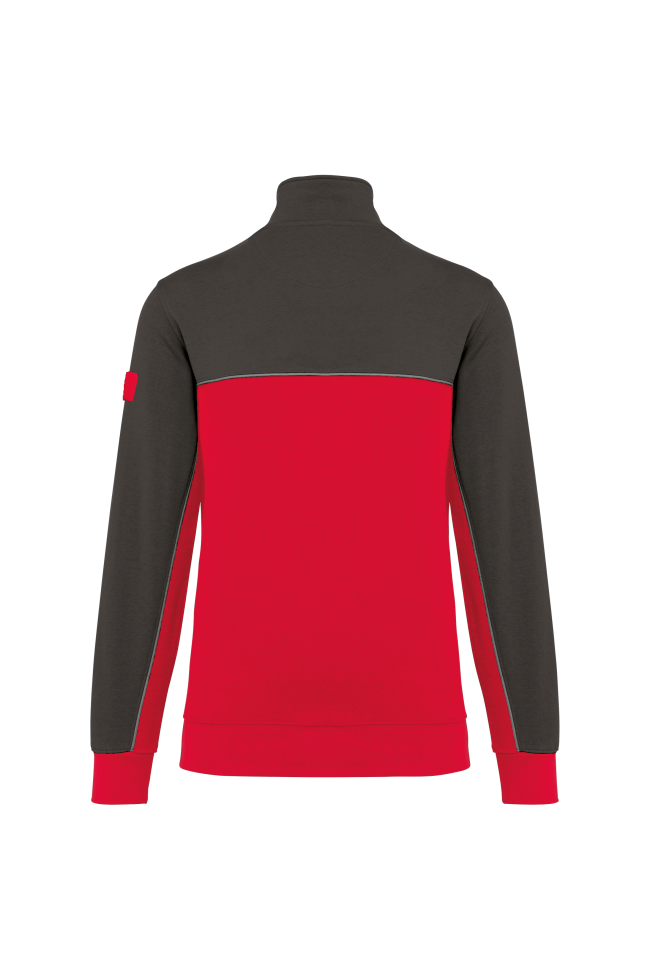 Sweat-shirt écoresponsable col zippé unisexe personnalisable