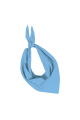 bandana personnalisé bleu clair