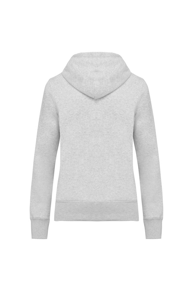 sweat à capuche femme gris