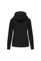 sweat à capuche femme noir